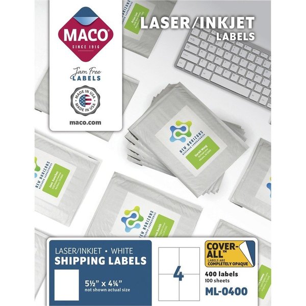 Maco Label, Lsr, 5.5X4.25, We Pk MACML0400